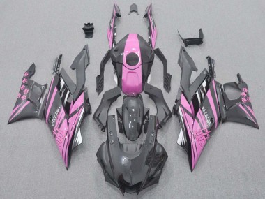 Meilleurs Carénages Moto Yamaha YZF R3/R25 2015-2018 - Rose Noir Brillant