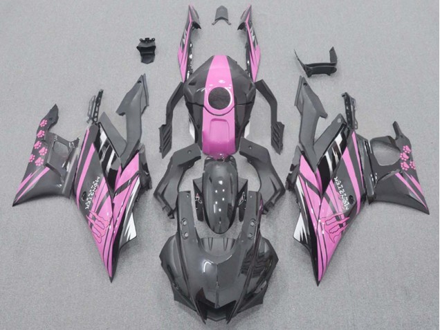 Carénages Moto Yamaha YZF R3/R25 2015-2018 - Rose Noir Brillant