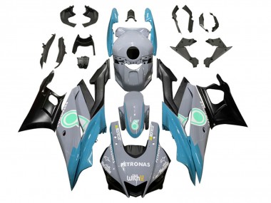 Meilleurs Carénages Moto Yamaha YZF R3/R25 2022-2024 - Nardo Gris Bleu Vert Noir Petronas