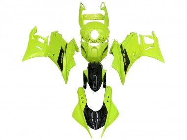 Meilleurs Carénages Moto Yamaha YZF R3/R25 2022-2024 - Vert Néon Noir Brillant
