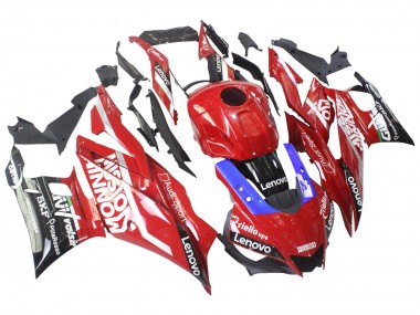 Meilleurs Carénages Moto Yamaha YZF R3/R25 2022-2024 - Rouge Bleu Noir Lenovo Valsir