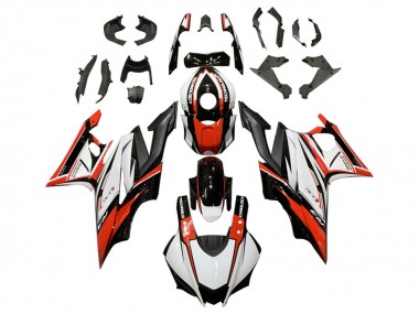 Meilleurs Kits Carénage Moto Yamaha YZF R3/R25 2022-2024 - Blanc Rouge Noir