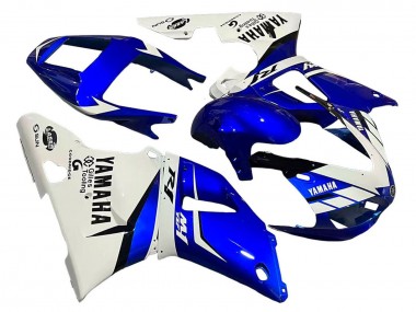 Meilleurs Carénages Moto Yamaha YZF 1000 R1 1998-1999 - Blanc Bleu Noir