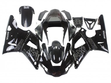 Meilleurs Carénages Moto Yamaha YZF 1000 R1 2000-2001 - Noir Brillant Blanc Monstre Motul