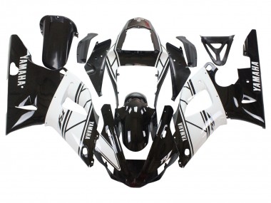 Meilleurs Carénages Moto Yamaha YZF 1000 R1 2000-2001 - Blanc Noir
