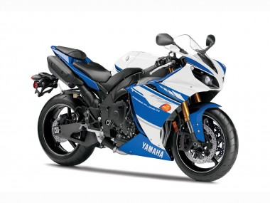 Meilleurs Carénages Moto Yamaha YZF 1000 R1 2007-2008 - Blanc Bleu Clair