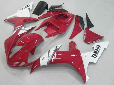 Meilleurs Carénages Moto Yamaha YZF R1 2002-2003 - Blanc Rouge