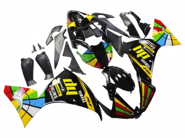 Meilleurs Carénages Moto Yamaha YZF 1000 R1 2012-2014 - Noir Brillant Jaune Vert Bleu Rouge Roue Chromatique