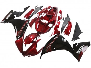 Meilleurs Carénages Moto Yamaha YZF 1000 R1 2012-2014 - Rouge Noir Brillant