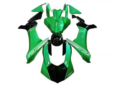 Meilleurs Carénages Moto Yamaha YZF 1000 R1 2020-2025 - Vert Noir Brillant