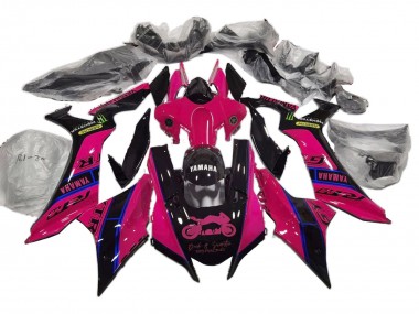 Meilleurs Carénages Moto Yamaha YZF 1000 R1 2020-2025 - Rose Noir Bleu