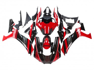 Meilleurs Carénages Moto Yamaha YZF 1000 R1 2020-2025 - Rouge Argent Noir