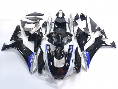 Meilleurs Carénages Moto Yamaha YZF 1000 R1 2020-2025 - Noir Brillant Argent Bleu