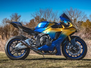 Meilleurs Carénages Moto Yamaha YZF 1000 R1 2020-2025 - Bleu Or