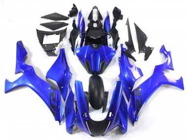 Meilleurs Carénages Moto Yamaha YZF 1000 R1 2020-2025 - Bleu Noir Mat