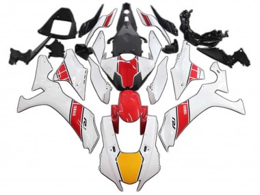 Meilleurs Carénages Moto Yamaha YZF 1000 R1 2020-2025 - Blanc Rouge Jaune