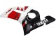 Carénages Moto Yamaha YZF 600 R6 1998-2002 - Blanc Rouge Noir Brillant
