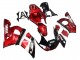 Carénages Moto Yamaha YZF 600 R6 1998-2002 - Rouge Blanc Noir Brillant