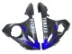 Carénages Moto Yamaha YZF R6 2003-2004 - Bleu Noir Brillant