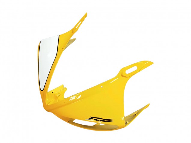 Carénages Moto Yamaha YZF R6S 2006-2009 - Jaune Blanc Noir Brillant