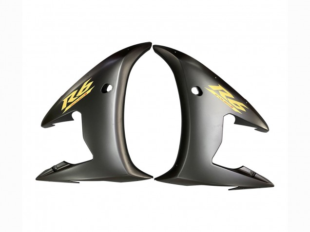 Carénages Moto Yamaha YZF R6 2003-2004 - Noir Brillant Noir Mat Or Décalque