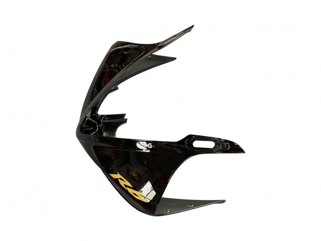 Carénages Moto Yamaha YZF R6 2003-2004 - Noir Brillant Noir Mat Or Décalque