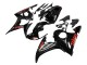 Carénages Moto Yamaha YZF R6S 2006-2009 - Noir Brillant Rouge