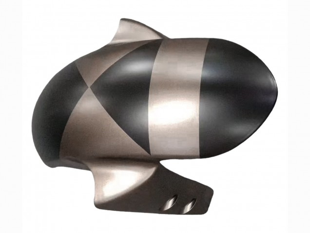 Carénages Moto Yamaha YZF R6S 2006-2009 - Gris Noir Mat Geometric