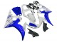 Carénages Moto Yamaha YZF R6 2003-2004 - Blanc Bleu GYTR