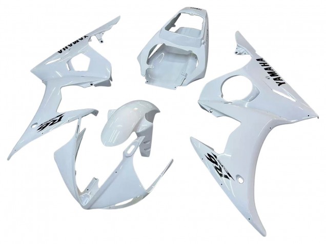 Carénages Moto Yamaha YZF R6 2003-2004 - Blanc Noir Décalque