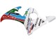 Carénages Moto Yamaha YZF 600 R6 2005 - Bleu Clair Blanc Vert Rouge Kastinee Dunlop Motul