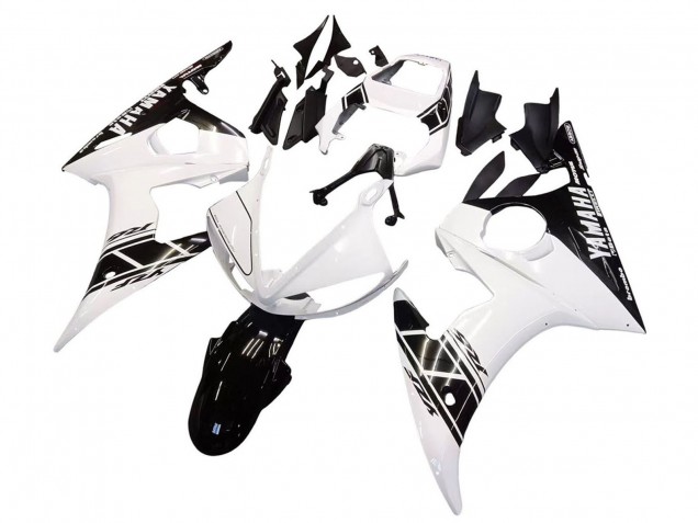 Carénages Moto Yamaha YZF 600 R6 2005 - Blanc Noir