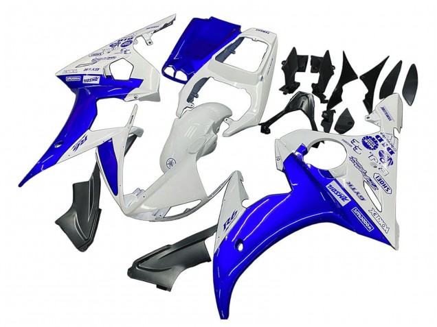 Carénages Moto Yamaha YZF 600 R6 2005 - Blanc Bleu Yamalube