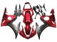 Carénage Moto Yamaha YZF 600 R6 2005 - Rouge Noir Mat