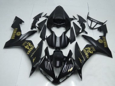 Meilleurs Carénages Moto Yamaha YZF R1 2004-2006 - Noir Mat Or