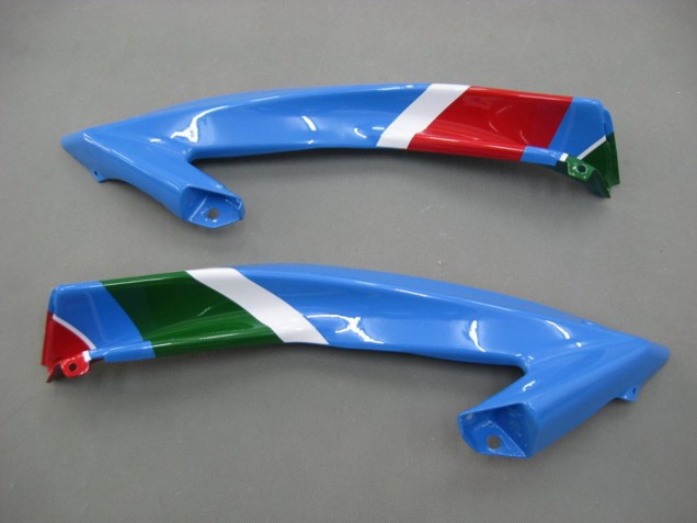 Carénages Moto Yamaha YZF 600 R6 2006-2007 - Bleu Vert Blanc Rouge Dunlop Michelin Motul
