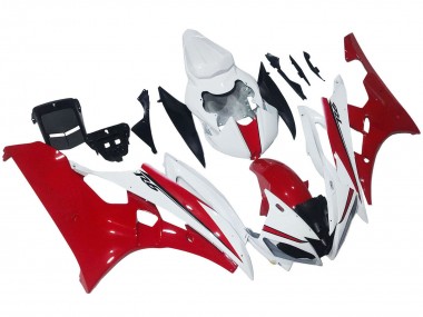Meilleurs Carénages Moto Yamaha YZF 600 R6 2006-2007 - Blanc Rouge