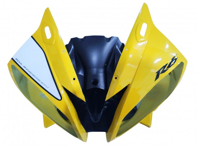 Carénages Moto Yamaha YZF 600 R6 2006-2007 - Jaune Blanc Noir Brillant Motul