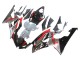 Carénages Moto Yamaha YZF 600 R6 2008-2016 - Argent Noir Rouge Requin 4