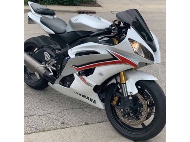 Carénages Moto Yamaha YZF 600 R6 2008-2016 - Blanc Rouge
