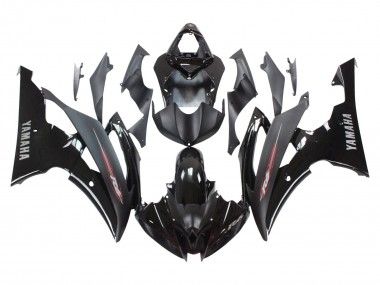 Meilleurs Carénages Moto Yamaha YZF 600 R6 2008-2016 - Noir Brillant Noir Mat