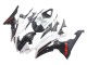 Carénages Moto Yamaha YZF 600 R6 2008-2016 - Blanc Noir Mat Rouge Décalque