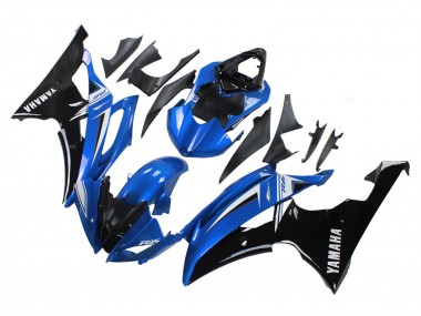 Meilleurs Carénages Moto Yamaha YZF 600 R6 2008-2016 - Blanc Bleu Noir Brillant