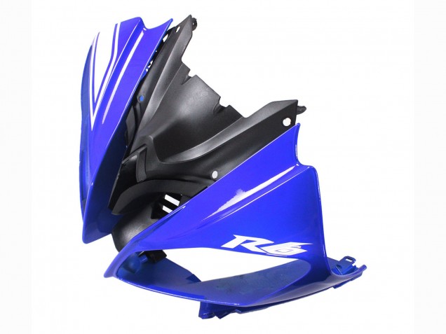 Carénages Moto Yamaha YZF 600 R6 2008-2016 - Blanc Bleu Noir Brillant
