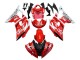 Carénages Moto Yamaha YZF 600 R6 2008-2016 - Blanc Rouge Noir Fiat Acer