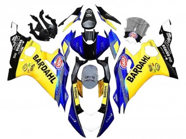Meilleurs Carénages Moto Yamaha YZF 600 R6 2008-2016 - Jaune Bleu Noir Bardahl