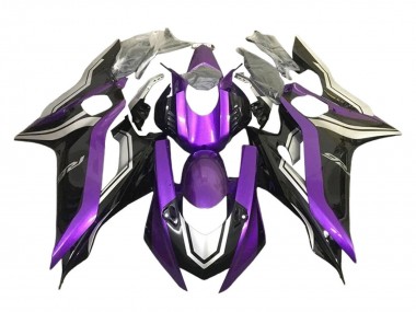 Meilleurs Carénages Moto Yamaha YZF 600 R6 2017-2023 - Argent Violet Noir Brillant