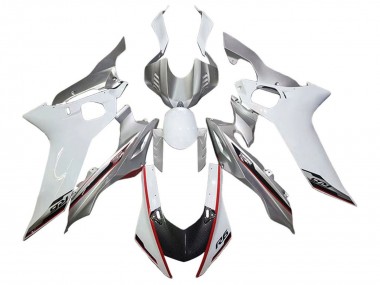 Meilleurs Carénages Moto Yamaha YZF 600 R6 2017-2023 - Argent Blanc Rouge Noir