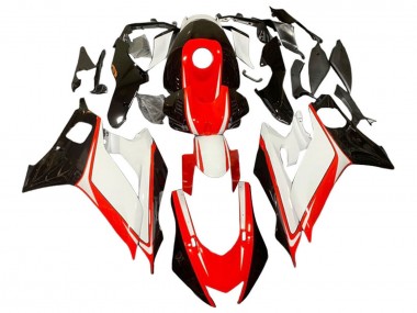 Meilleurs Carénages Moto Yamaha YZF 600 R6 2017-2023 - Blanc Rouge Noir Brillant