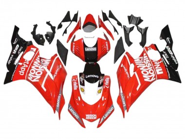 Meilleurs Carénages Moto Yamaha YZF 600 R6 2017-2023 - Rouge Noir